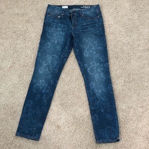 patterned jeans